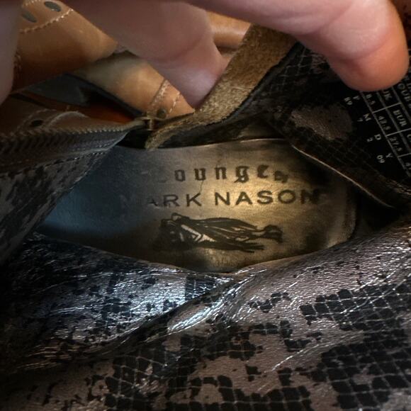 Mark Nason Leather Boots Distressed Brown Boots Size 9.5 main image 7